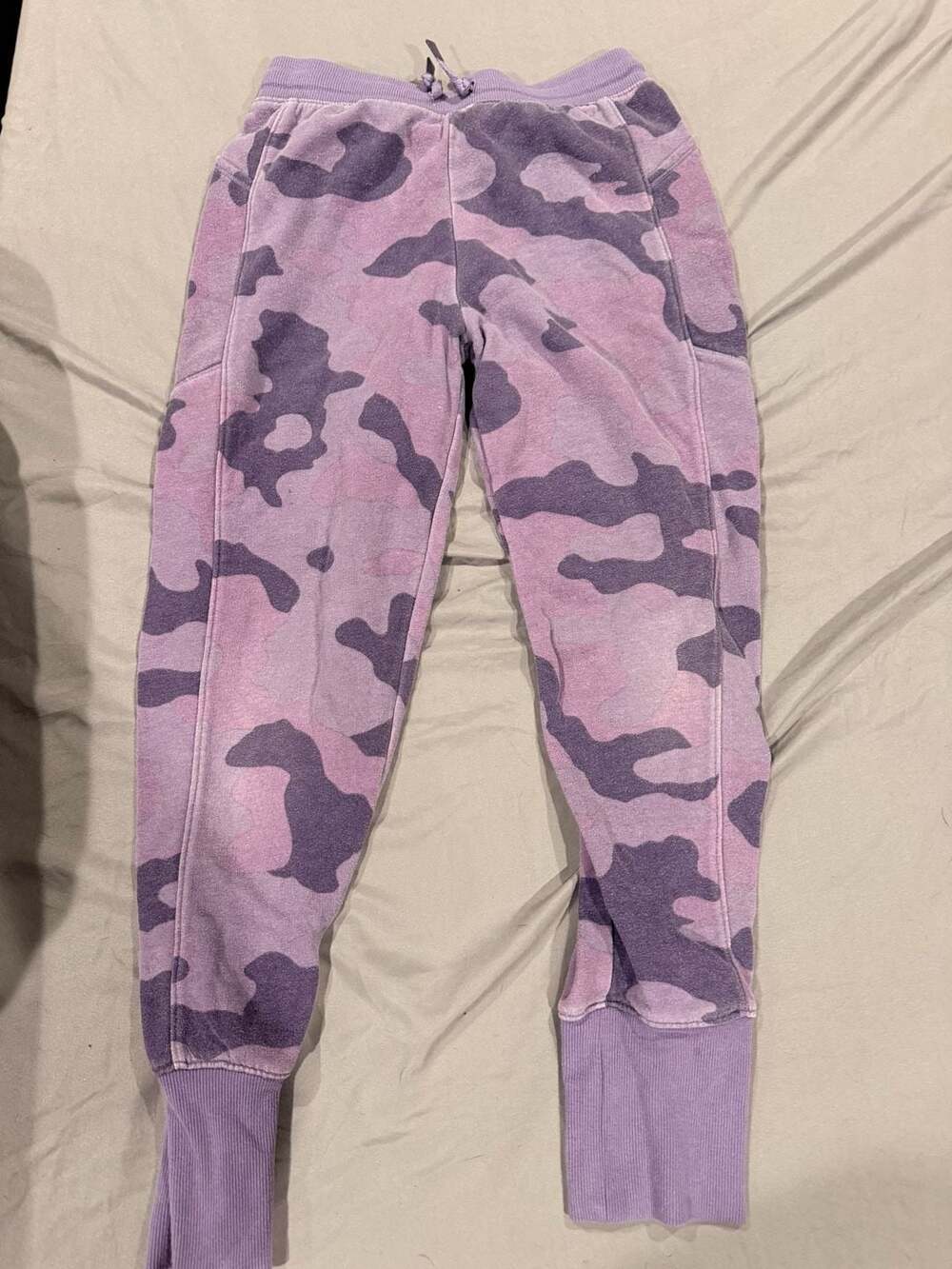 All in Motion Jogger Sweatpants Size L 10/12 Purple Camo